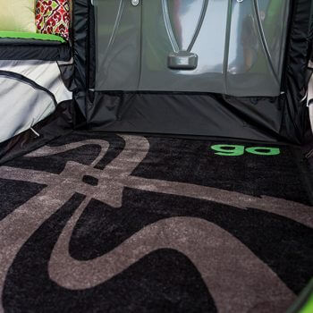 rug inside GO camper up view