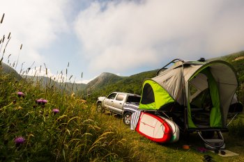 truck with Go Camper mountains