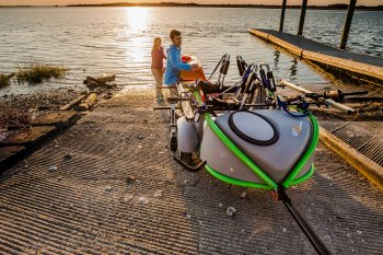 Lake kayak trailer