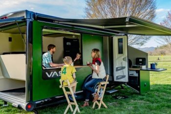 Family interacting with each other inside VAST