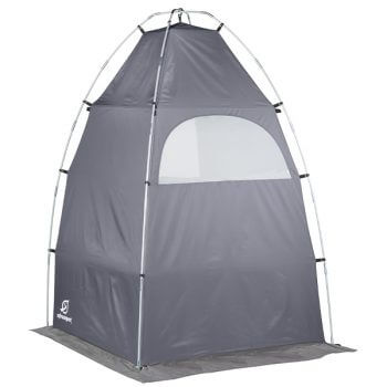 privy tent closed 3/4 view studio photo