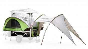 GO camper tent and awning studio photo side view